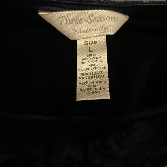 Large Navy lace maternity dress - Picture 2 of 4